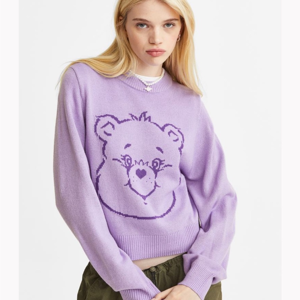 H&M Light purple/Care Bears, knit Sweater